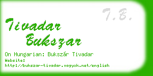tivadar bukszar business card